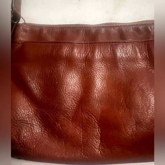 Fossil Soft Tan Leather Toaster Adjustable Strap Crossbody Bag Handbag Purse - Picture 7 of 14